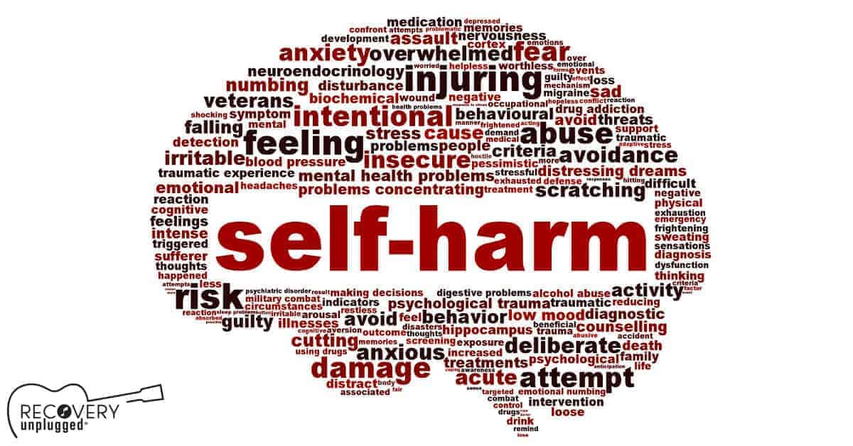 deep self harm cuts on arm