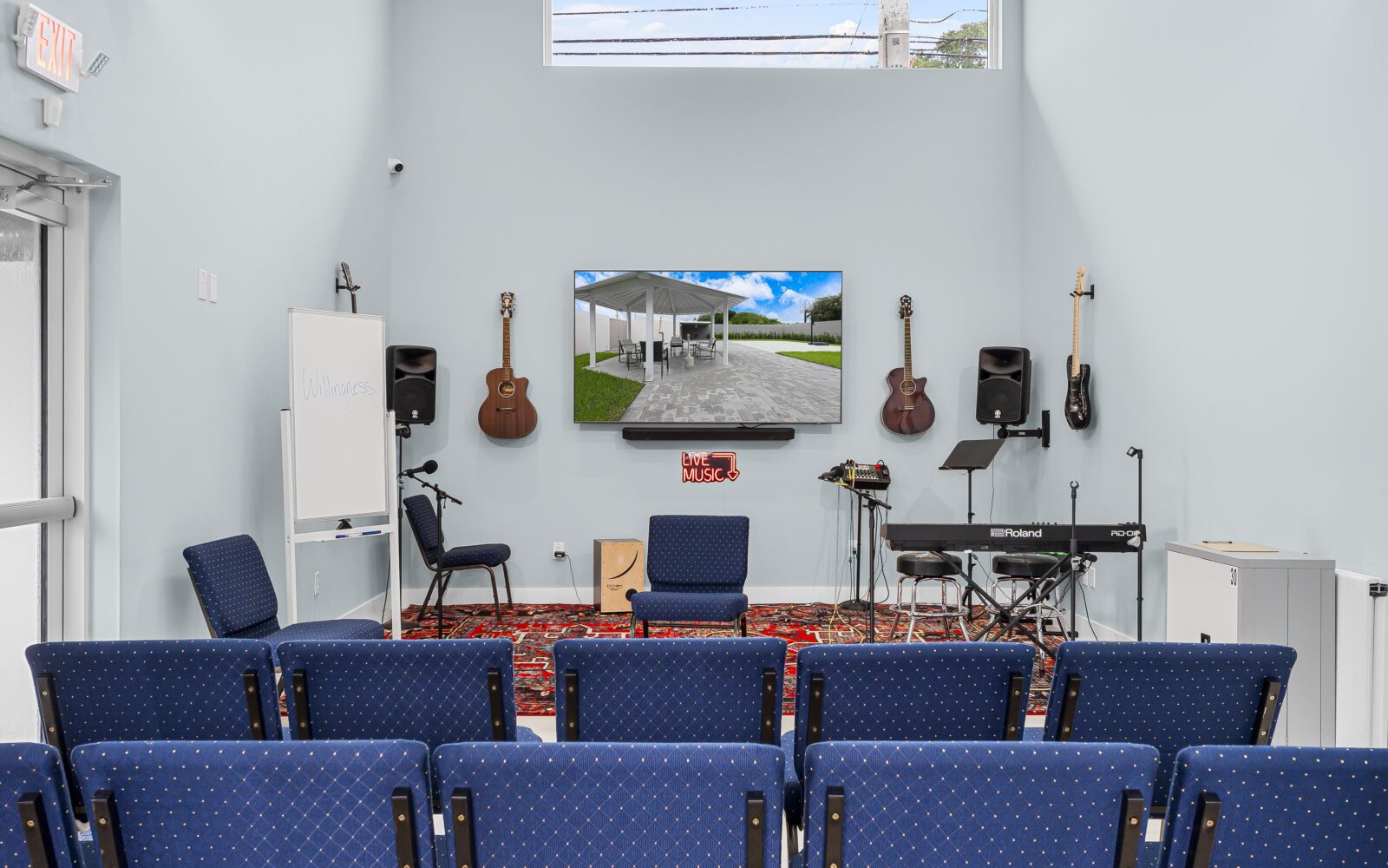 Music room at Fort Lauderdale Mental Health